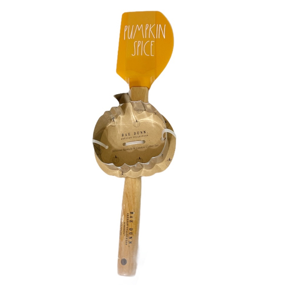 NEW Rae Dunn PUMPKIN SPICE Spatula & Cookie Cutter